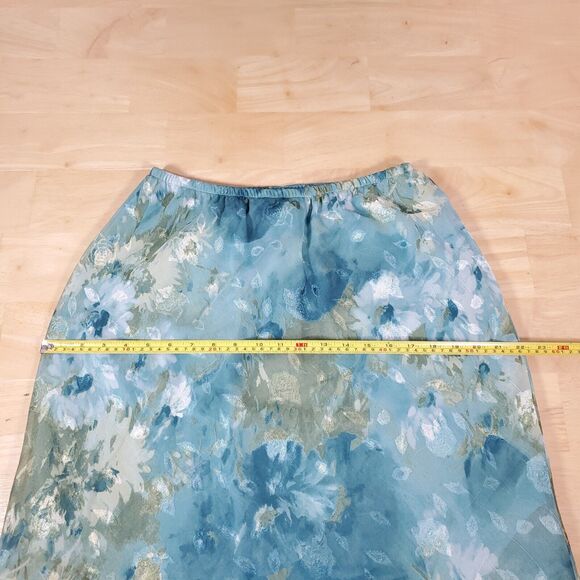 Vtg Fairy Floral 2 Piece Top & Skirt Set Sz 14P Petites Miss Dorby Earthy Elf - Picture 5 of 15